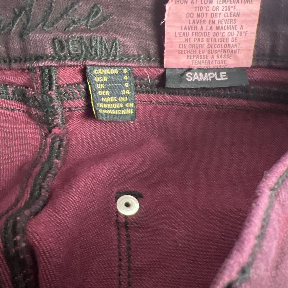 Cartise Denim Red Size 4 RARE Sample - Picture 5 of 8